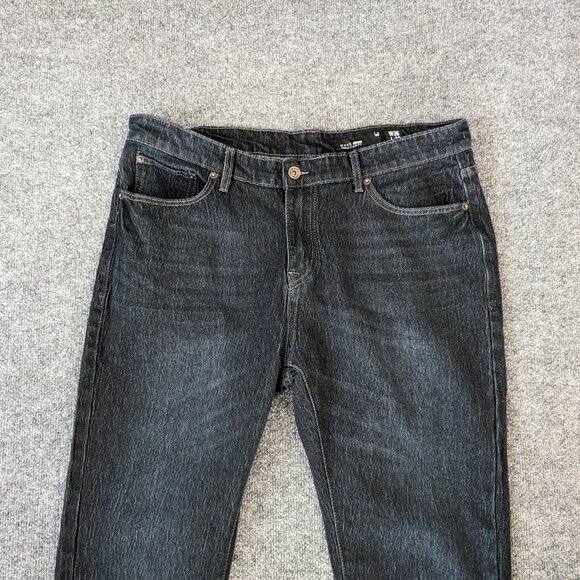 WXYZ Jeans Men's 36x32 (36x29.5) Nomad Slim Fit Black Pockets Zip Button‎ - Picture 3 of 16